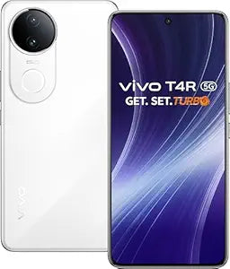 VIVO T4R 5G (Arctic White, 8GB RAM, 256GB Storage) | 6.77" Quad Curved AMOLED 120Hz Display | 50MP OIS Dual Rear + 32MP Front Camera | Dimensity 7400 | 5700mAh Battery, 44W FlashCharge, IP68 & IP69