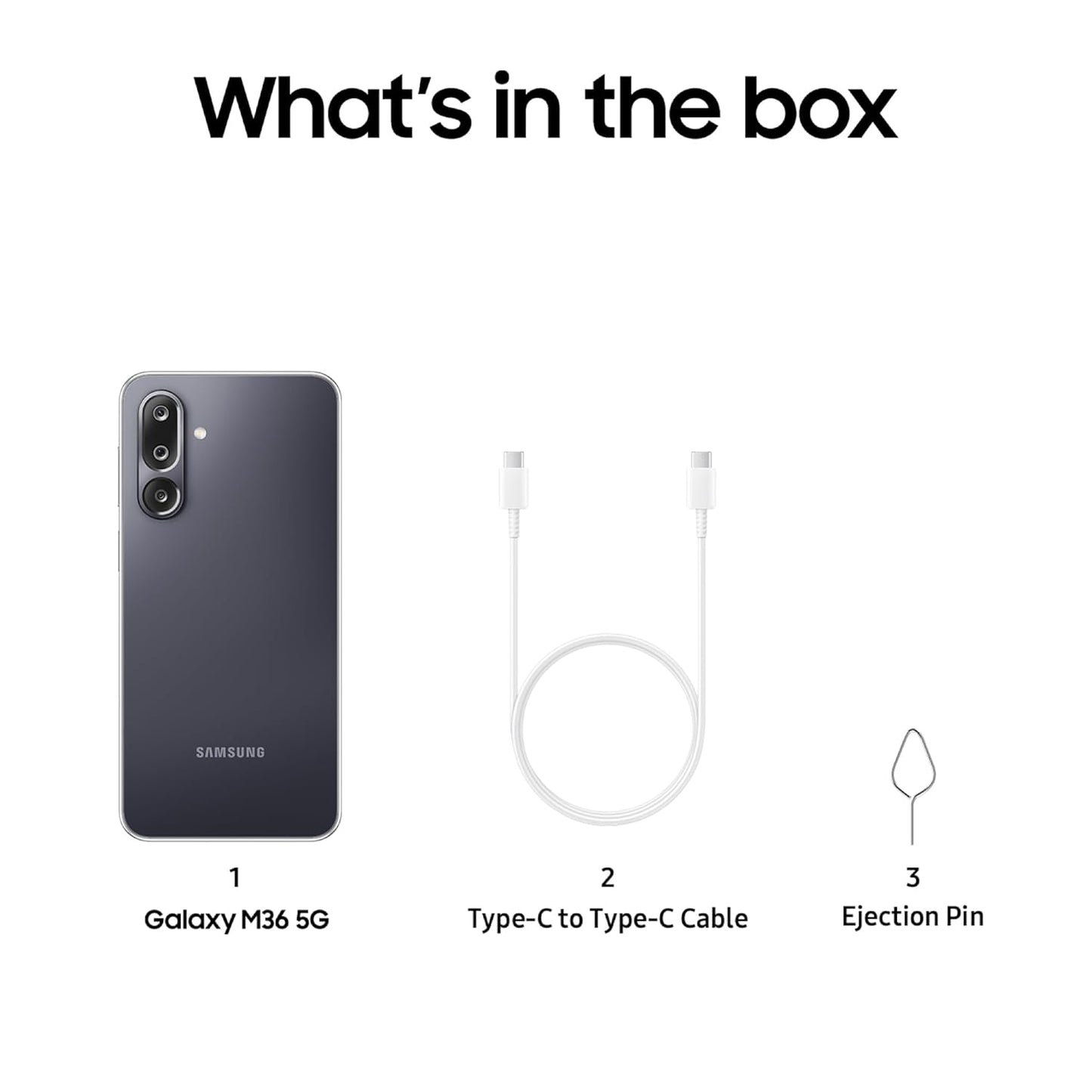 Samsung Galaxy M36 5G (Velvet Black, 8 GB RAM, 256 GB Storage)| Circle to Search| Google Gemini| Corning Gorilla Glass Victus+| 7.7mm Slim| AI Enhanced 50 MP OIS Triple Camera| Unmatched Nightography