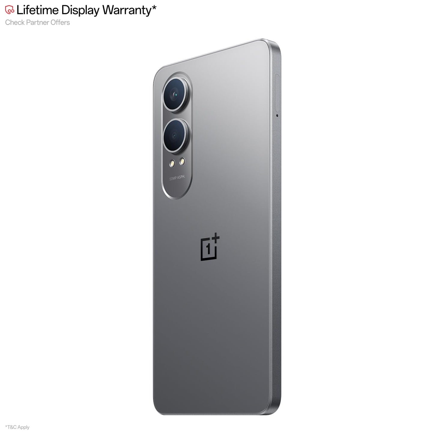 OnePlus Nord CE4 Lite 5G (Super Silver, 8GB RAM, 128GB Storage) | Lifetime Display Warranty | 5500 mAh Battery, 80W SUPERVOOC and Reverse Charging | 50MP Camera with OIS | 120Hz AMOLED Display