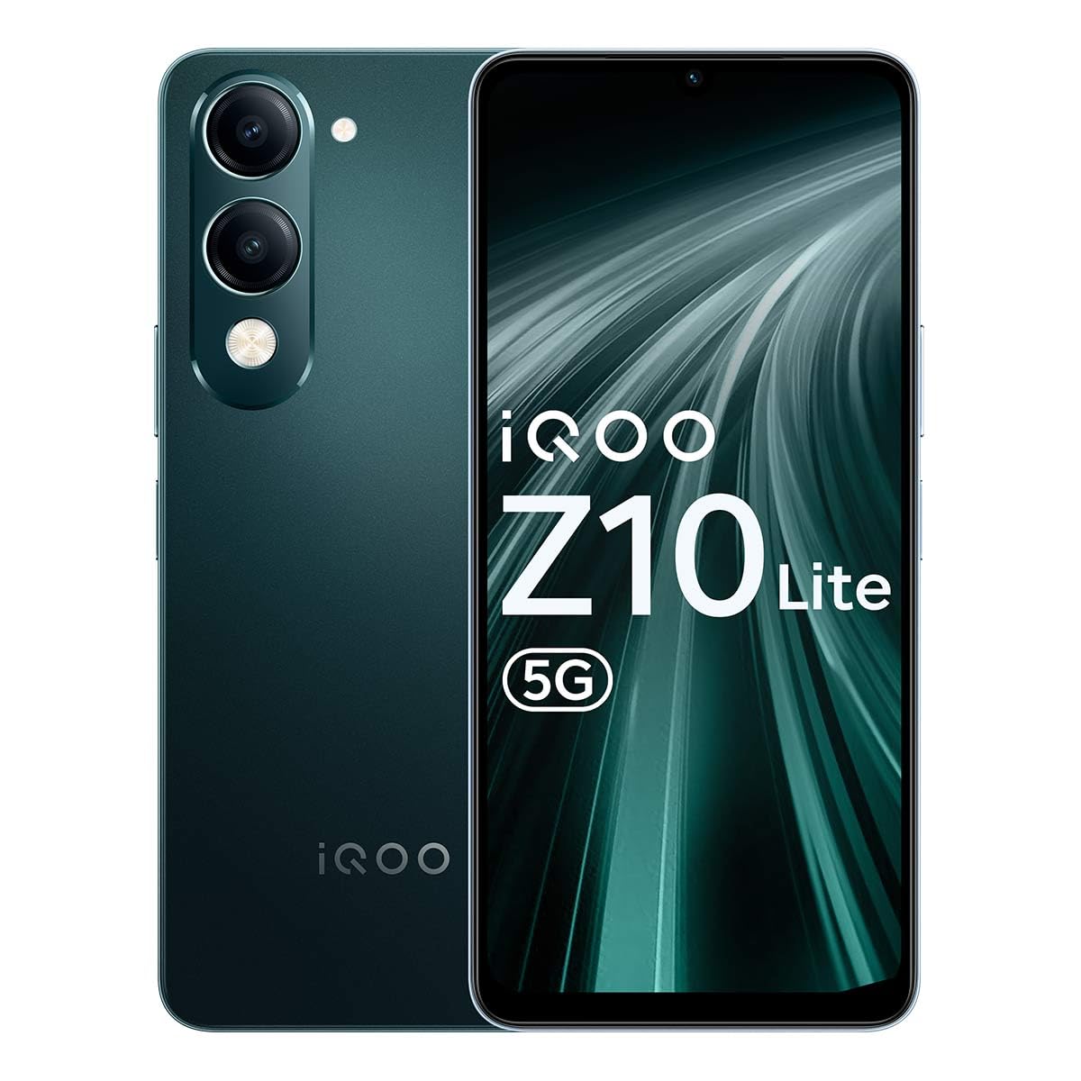 iQOO Z10 Lite 5G (Titanium Blue, 6GB RAM, 128GB Storage) | 6000 mAh Battery | Dimensity 6300 5G Processor with 433K+* AnTuTu Score | IP64 Rated & Military Grade Shock-Resistance*