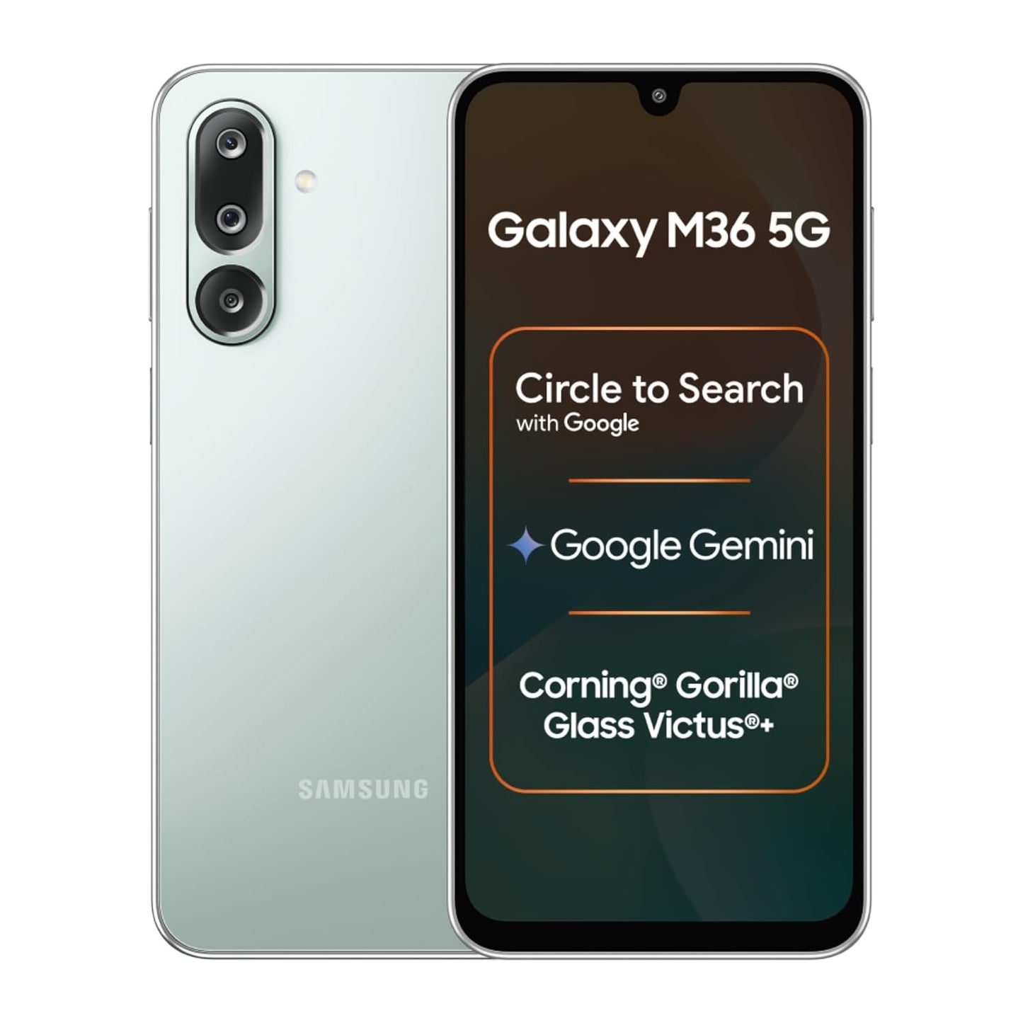 Samsung Galaxy M36 5G (Velvet Black, 8 GB RAM, 256 GB Storage)| Circle to Search| Google Gemini| Corning Gorilla Glass Victus+| 7.7mm Slim| AI Enhanced 50 MP OIS Triple Camera| Unmatched Nightography