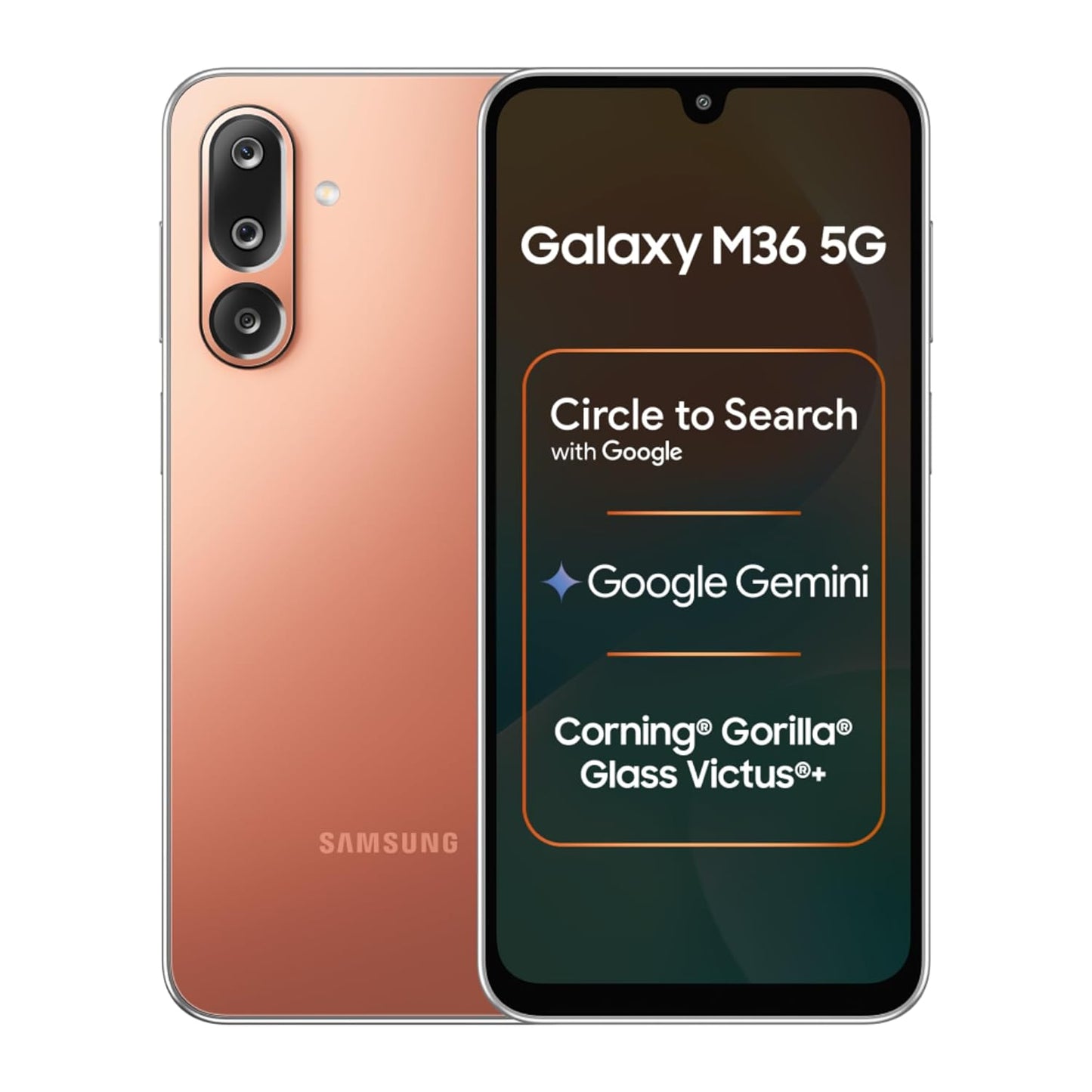Samsung Galaxy M36 5G (Serene Green, 8 GB RAM, 128 GB Storage)| Circle to Search| Google Gemini| Corning Gorilla Glass Victus+| 7.7mm Slim| AI Enhanced 50 MP OIS Triple Camera| Unmatched Nightography