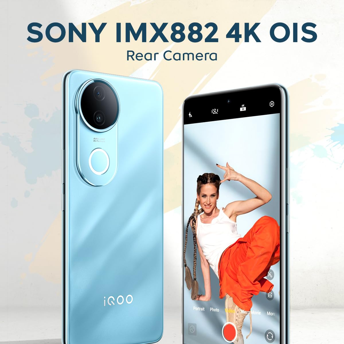 iQOO Z10R 5G (Aquamarine, 8GB RAM, 128GB Storage) | 32MP 4K Selfie Camera | Quad-Curved AMOLED Display | Dimensity 7400 Processor with 750K+ AnTuTu