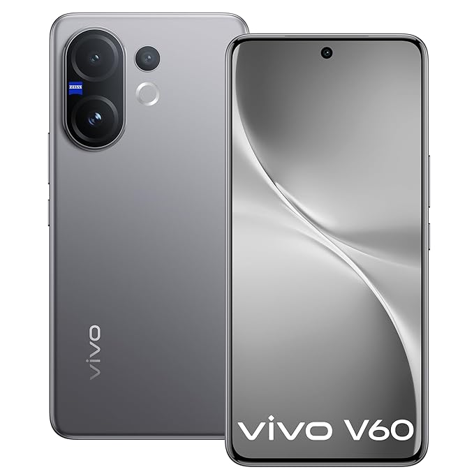 Vivo V60 5G (Mist Gray, 8GB RAM, 256GB Storage) with No Cost EMI/Additional Exchange Offers