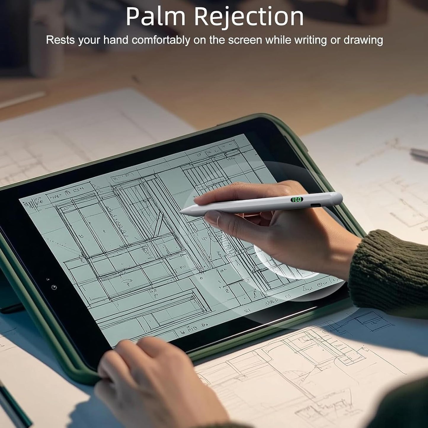 WeCool P1 iPad Pencil for iPad 10th/9th Generation, Stylus Pen for iPad with Upgraded 500mAh Battery | Palm Rejection | Magnetic Adsorption | Tilt Tech, Precise Stylus for iPad 2018-2024