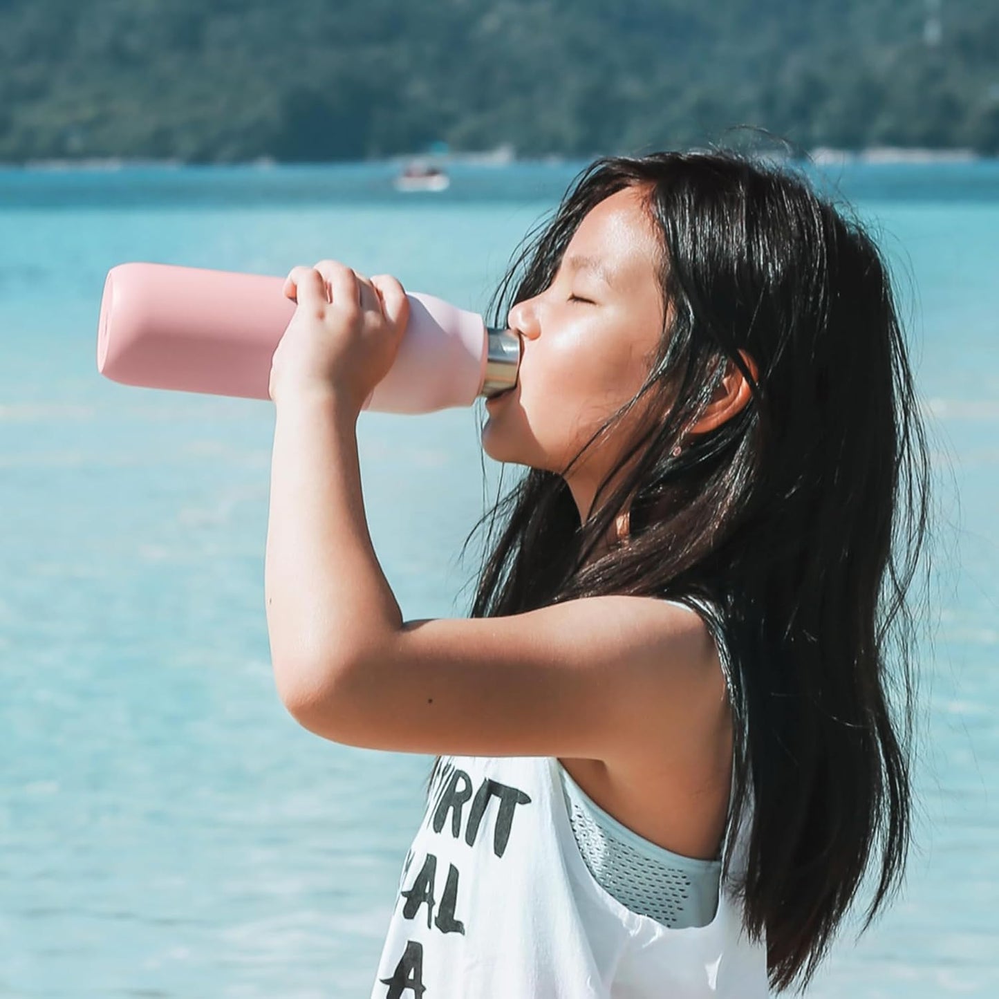 LARQ Bottle Purevis 17 Oz - Self-Cleaning And Insulated Stainless Steel Water Bottle With UV Water Purifier And Award-Winning Design | Reusable & Travel Friendly, 1-Year Warranty, Monaco Blue, 500 Ml