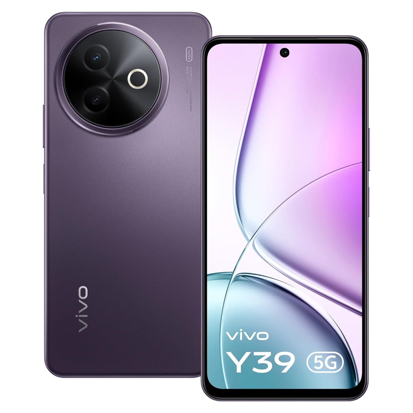 Vivo Y39 5G (Lotus Purple, 8GB RAM, 128GB Storage) with No Cost EMI/Additional Exchange Offers