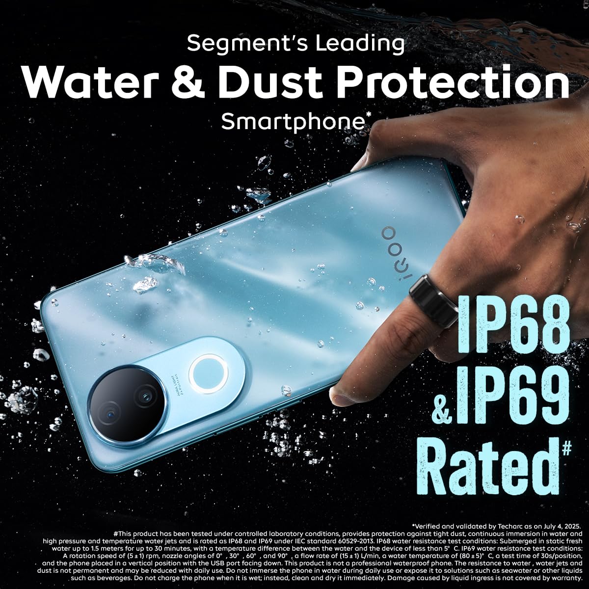 iQOO Z10R 5G (Aquamarine, 8GB RAM, 128GB Storage) | 32MP 4K Selfie Camera | Quad-Curved AMOLED Display | Dimensity 7400 Processor with 750K+ AnTuTu