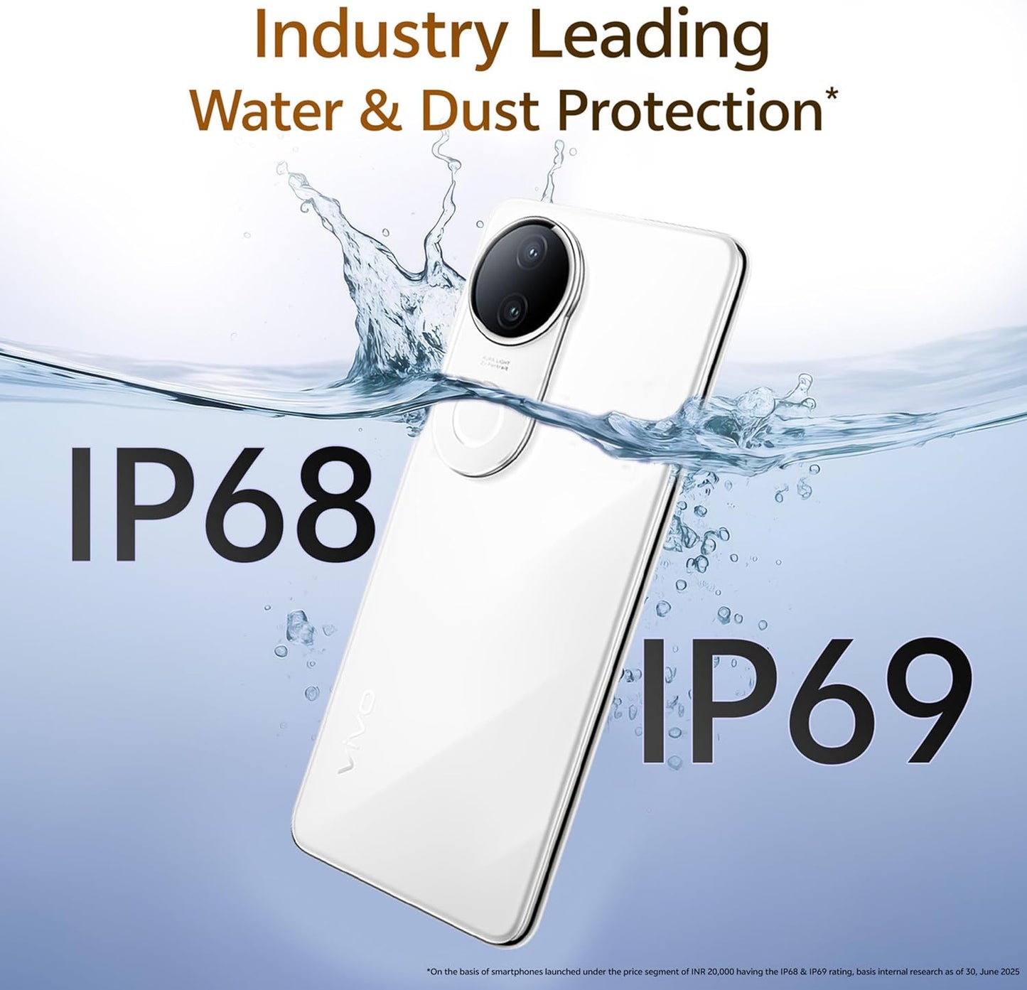 VIVO T4R 5G (Arctic White, 8GB RAM, 256GB Storage) | 6.77" Quad Curved AMOLED 120Hz Display | 50MP OIS Dual Rear + 32MP Front Camera | Dimensity 7400 | 5700mAh Battery, 44W FlashCharge, IP68 & IP69