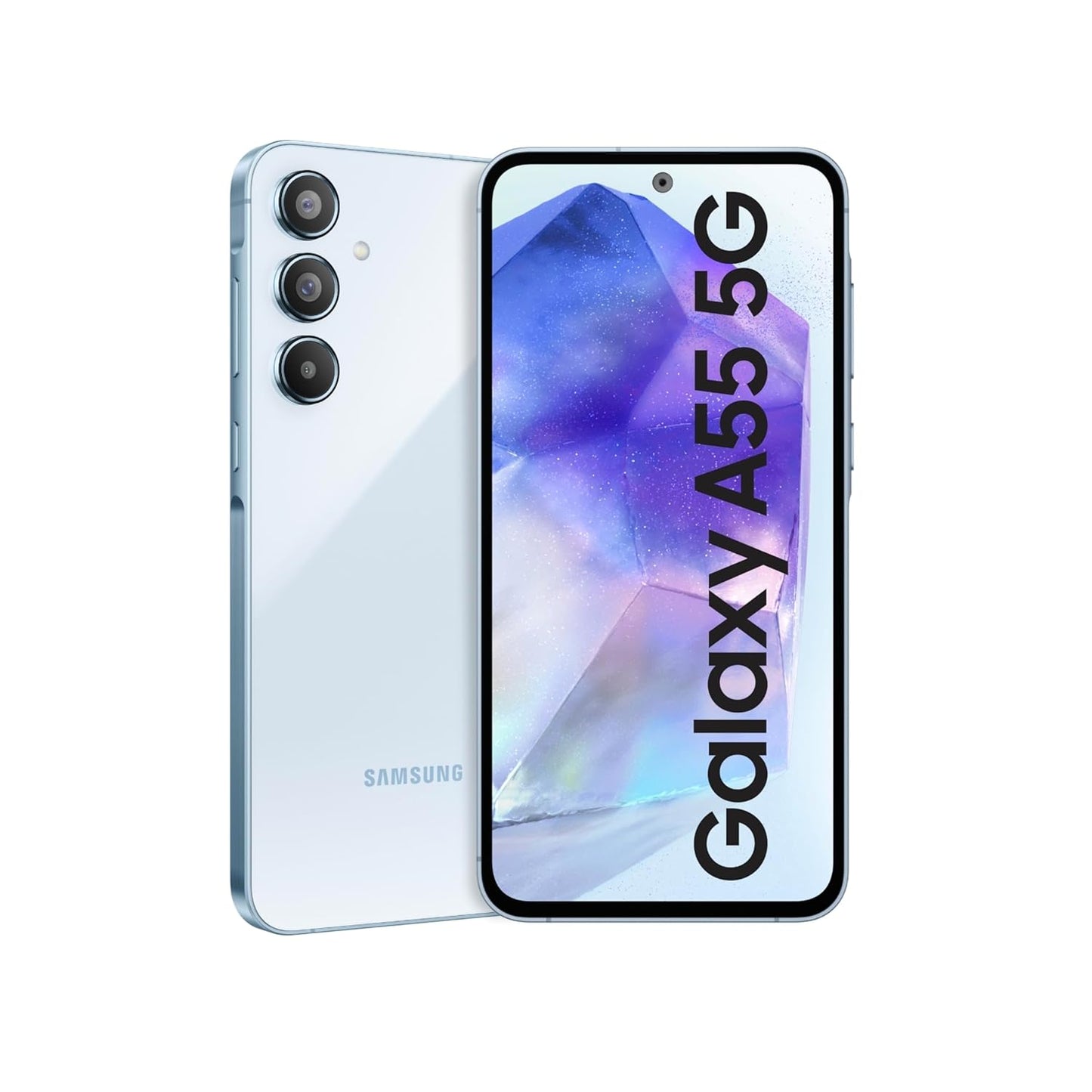 Samsung Galaxy A55 5G (Awesome Navy, 8GB RAM, 256GB Storage) | AI | Metal Frame | 50 MP Main Camera (OIS) | Super HDR Video| Nightography | IP67 | Corning Gorilla Glass Victus+ | sAMOLED Display