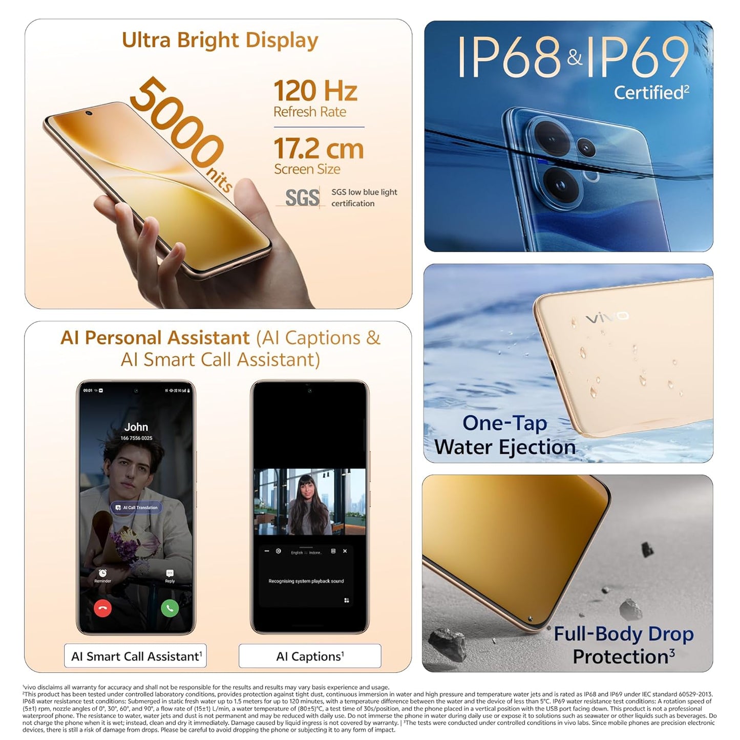 Vivo V60 5G (Mist Gray, 8GB RAM, 256GB Storage) with No Cost EMI/Additional Exchange Offers