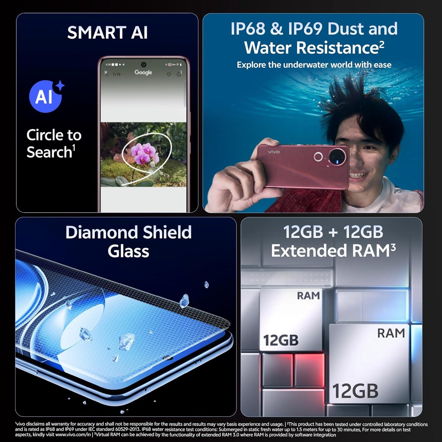 Vivo V50 5G (Rose Red, 8GB RAM, 256GB Storage) with No Cost EMI/Additional Exchange Offers