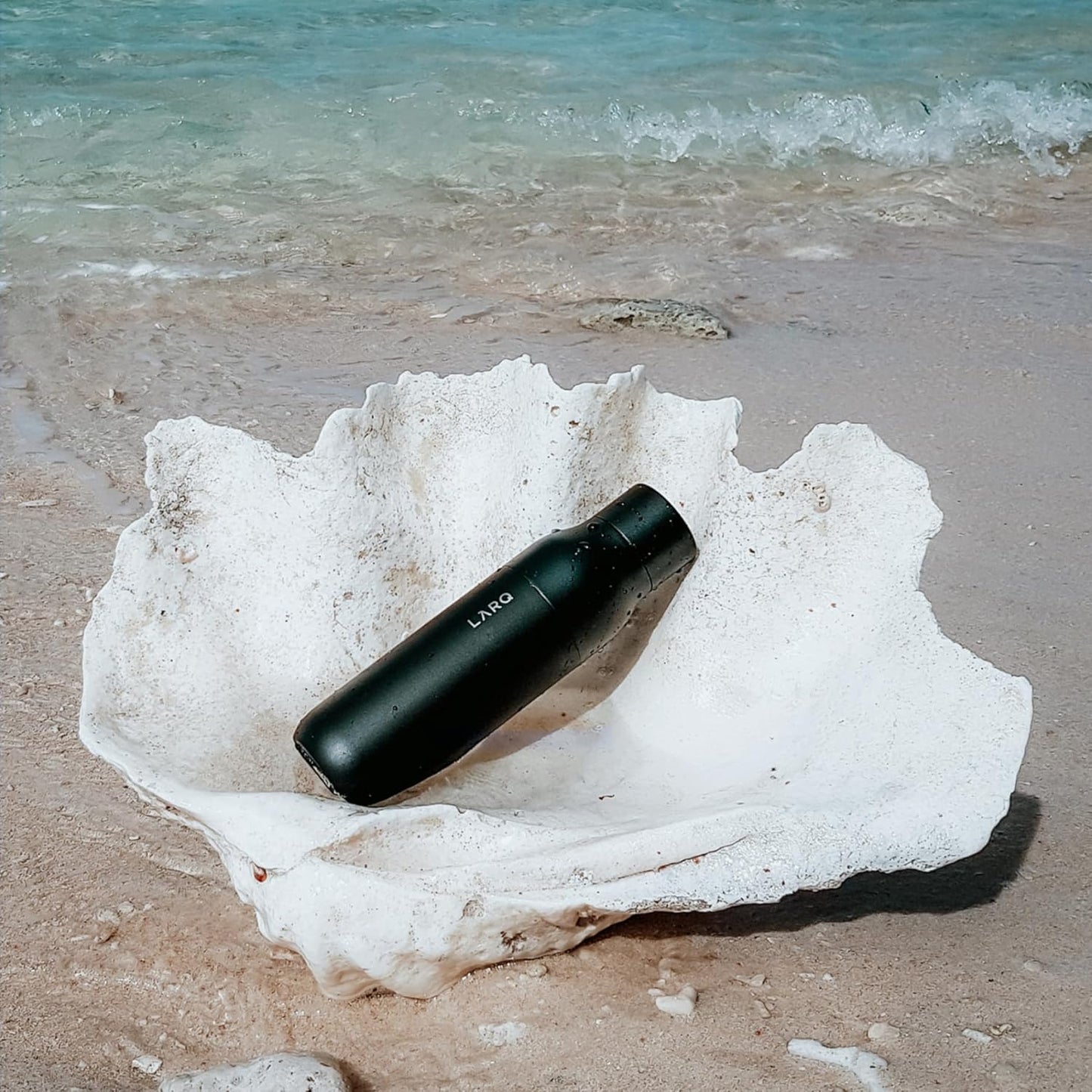 LARQ Bottle Purevis 17 Oz - Self-Cleaning And Insulated Stainless Steel Water Bottle With UV Water Purifier And Award-Winning Design | Reusable & Travel Friendly, 1-Year Warranty, Monaco Blue, 500 Ml