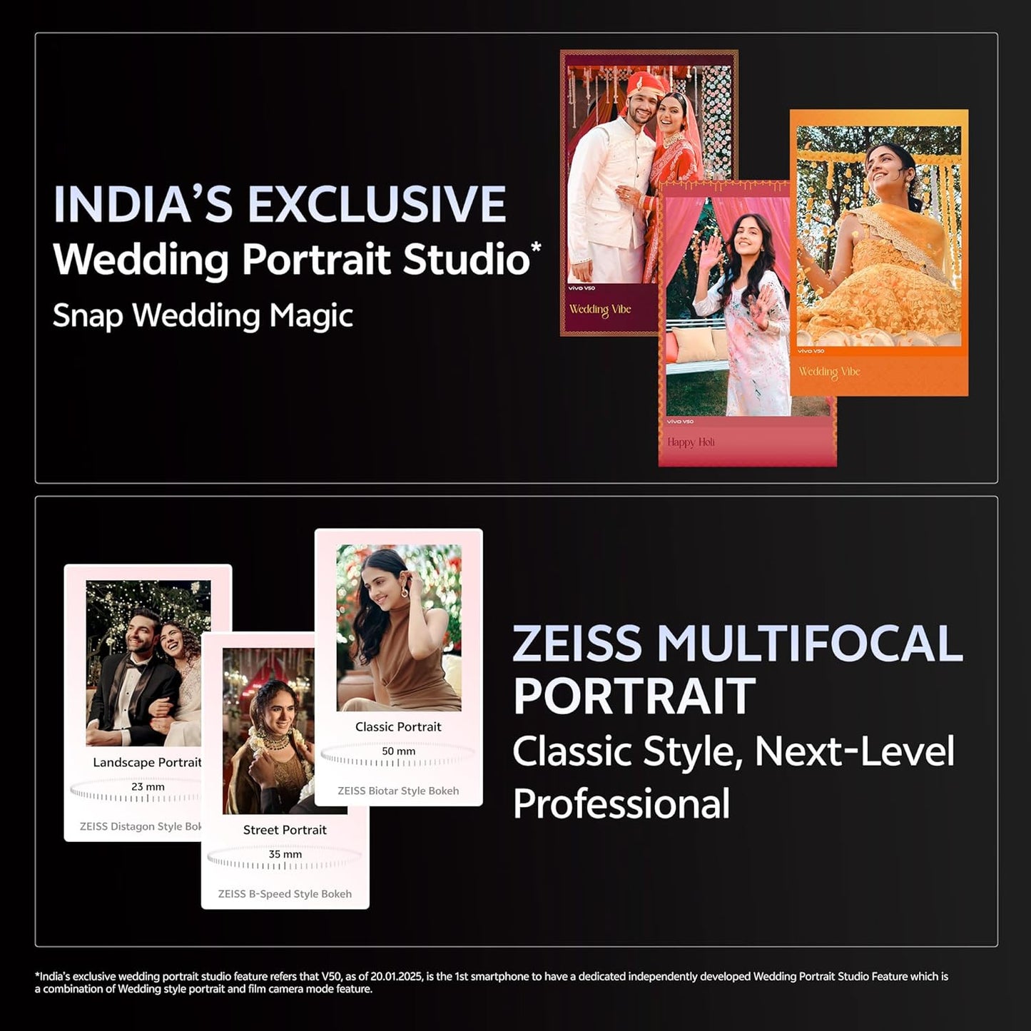 Vivo V50 5G (Rose Red, 8GB RAM, 256GB Storage) with No Cost EMI/Additional Exchange Offers