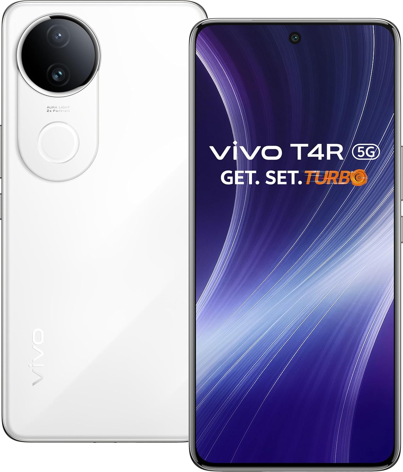 VIVO T4R 5G (Arctic White, 8GB RAM, 256GB Storage) | 6.77" Quad Curved AMOLED 120Hz Display | 50MP OIS Dual Rear + 32MP Front Camera | Dimensity 7400 | 5700mAh Battery, 44W FlashCharge, IP68 & IP69