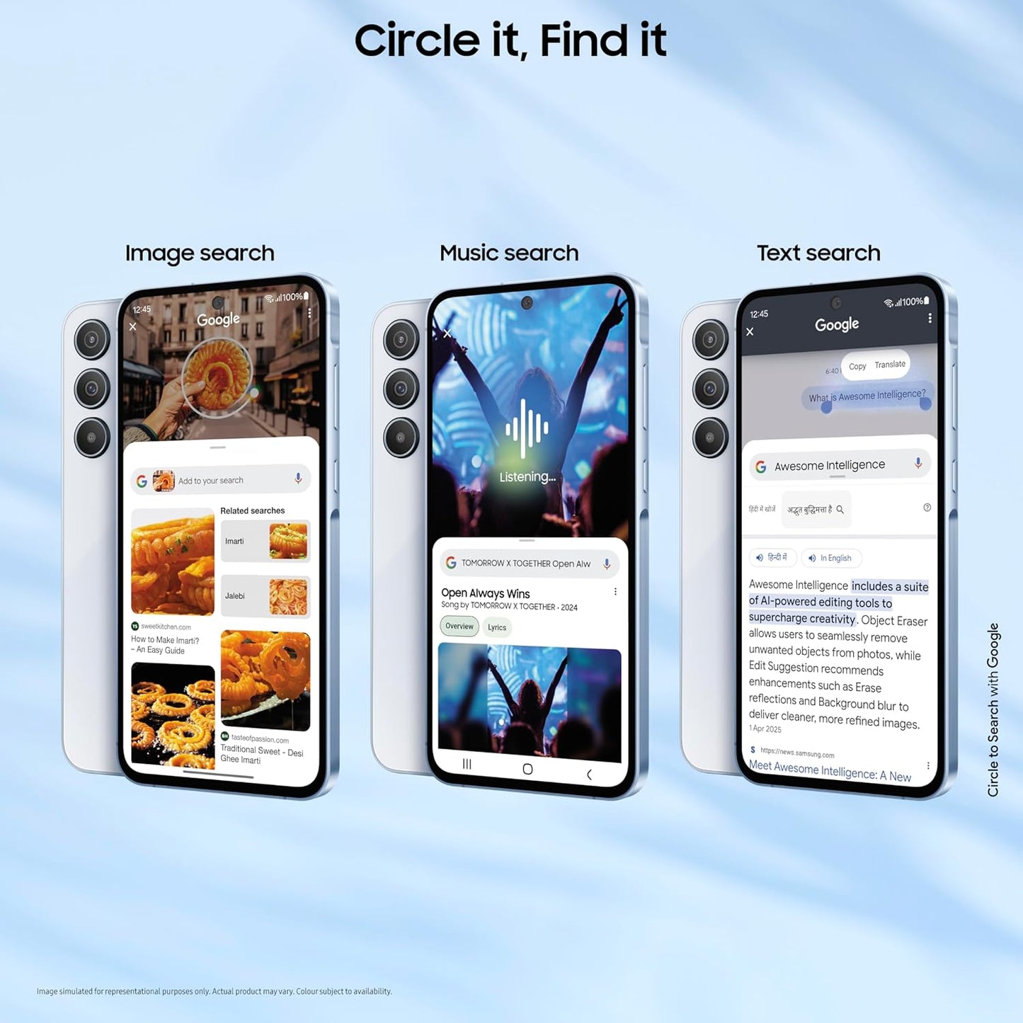 Samsung Galaxy A55 5G (Awesome Navy, 8GB RAM, 256GB Storage) | AI | Metal Frame | 50 MP Main Camera (OIS) | Super HDR Video| Nightography | IP67 | Corning Gorilla Glass Victus+ | sAMOLED Display