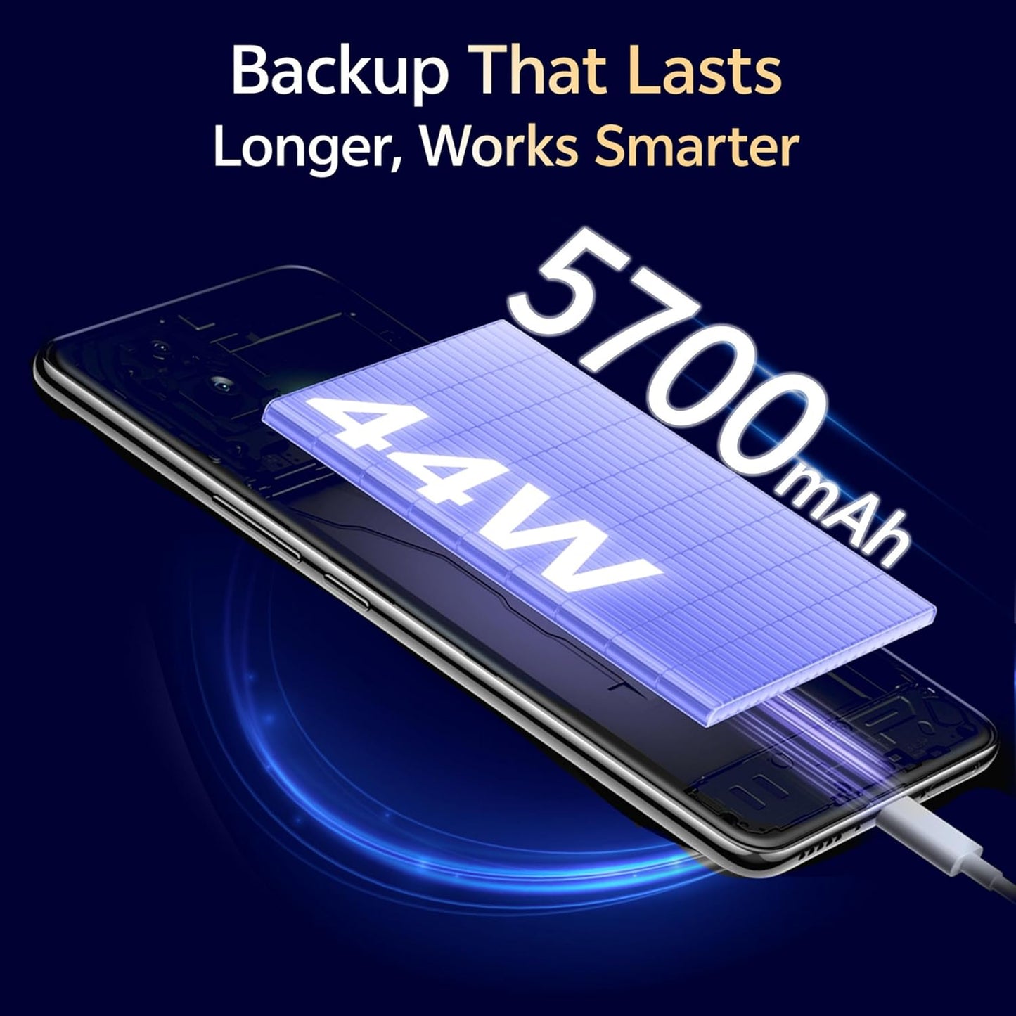 VIVO T4R 5G (Arctic White, 8GB RAM, 256GB Storage) | 6.77" Quad Curved AMOLED 120Hz Display | 50MP OIS Dual Rear + 32MP Front Camera | Dimensity 7400 | 5700mAh Battery, 44W FlashCharge, IP68 & IP69