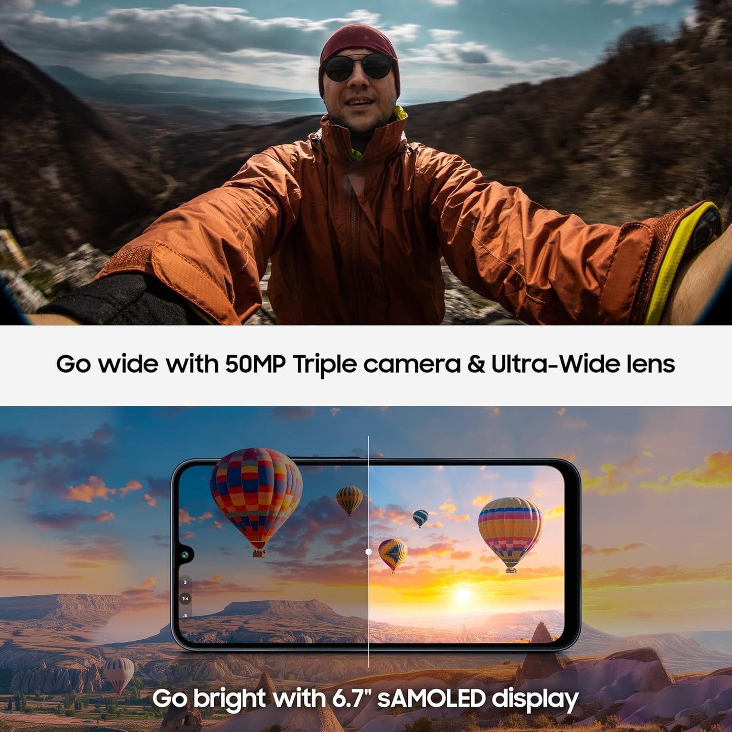 Samsung Galaxy A16 5G (Blue Black, 6GB RAM, 128GB Storage) | AI | Circle to Search | Super AMOLED | 6.5 Inch Display | 50MP Triple Camera | IP54 Rated | 6 Times OS Upgrades