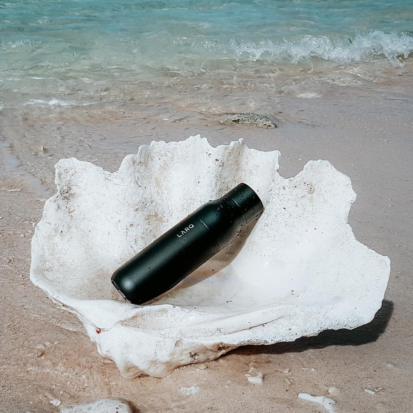 LARQ Bottle Purevis 17 Oz - Self-Cleaning And Insulated Stainless Steel Water Bottle With UV Water Purifier And Award-Winning Design | Reusable & Travel Friendly, 1-Year Warranty, Monaco Blue, 500 Ml