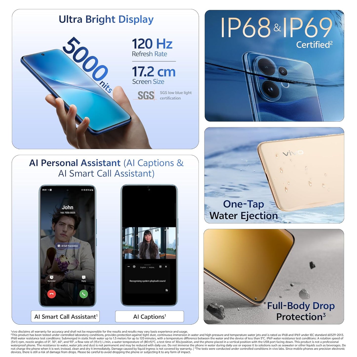 Vivo V60 5G (Mist Gray, 8GB RAM, 256GB Storage) with No Cost EMI/Additional Exchange Offers